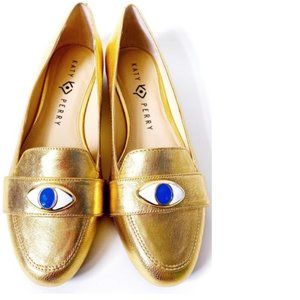 Katy Perry Metallic Loafer Sz 6